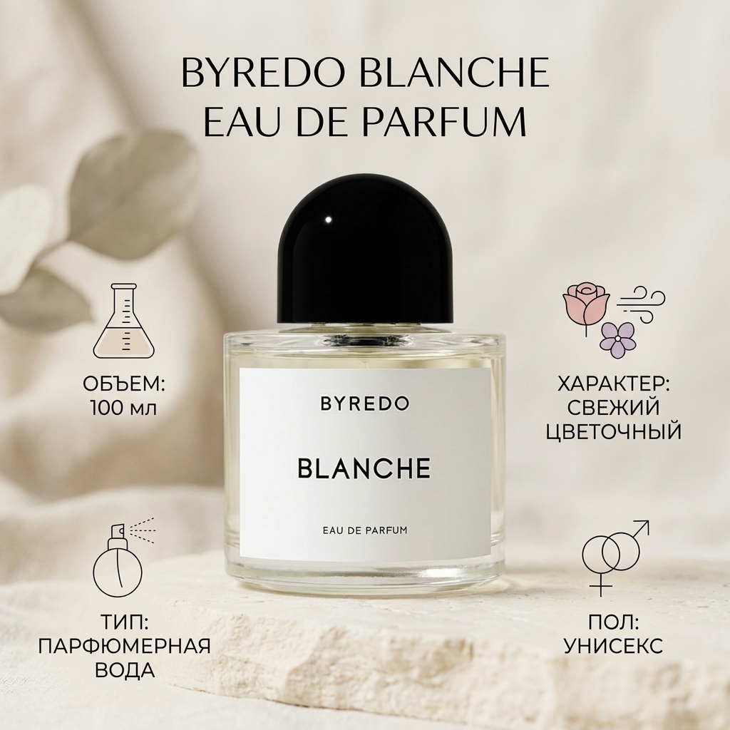 Byredo Blanche Eau De Parfum парфюмерная вода EDP 100 мл, унисекс