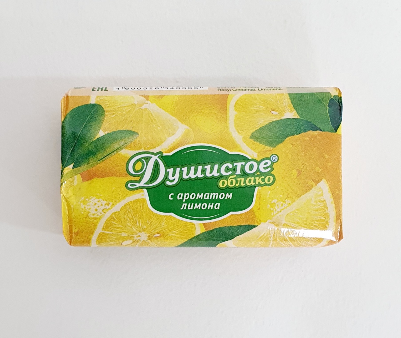 Мягкое мыло туалетное Душистое облако Лимон 1 шт