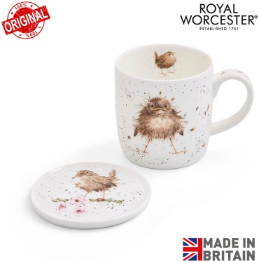 Чайная пара ROYAL WORCESTER , 290 мл, костяной фарфор, 1 шт.