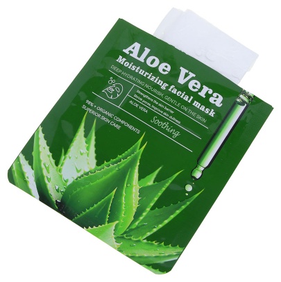 Маска для лица SADOER тканевая Aloe Vera Moisturizing 1 шт, фото 5
