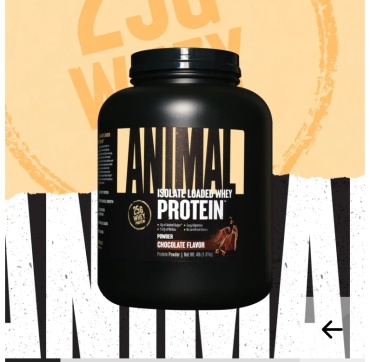 Animal Isolate Loaded Whey, Chocolate шоколад 1810 г