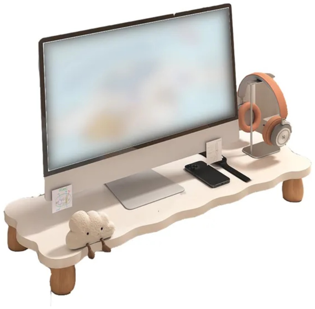 Подставка для монитора 550x200x80 мм бежевый