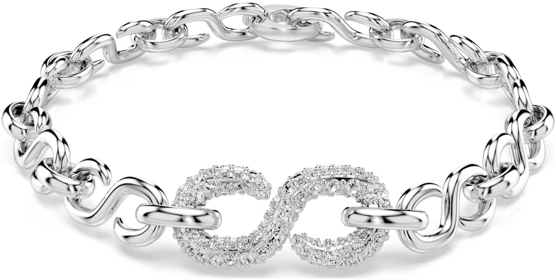 Swarovski длина 19.2 см бижутерный сплав, кристаллы Swarovski