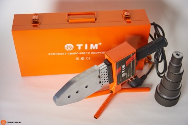 Аппарат для сварки пластиковых труб Tim стыковой wm-10 800 Вт