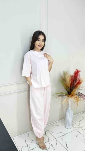 Костюм повседневный Swan fashion розовый