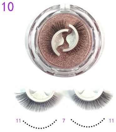107beauty накладные C+, D, D+ 0.07 мм, 0.10 мм, 0.12 мм черный 12 мм, 13 мм, 14 мм