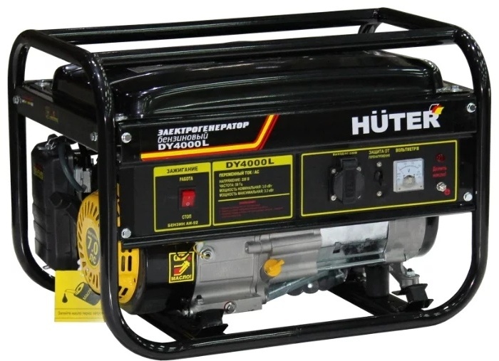 Электростанция бензиновая Huter 3 кВт 1 (220 В), DY4000L