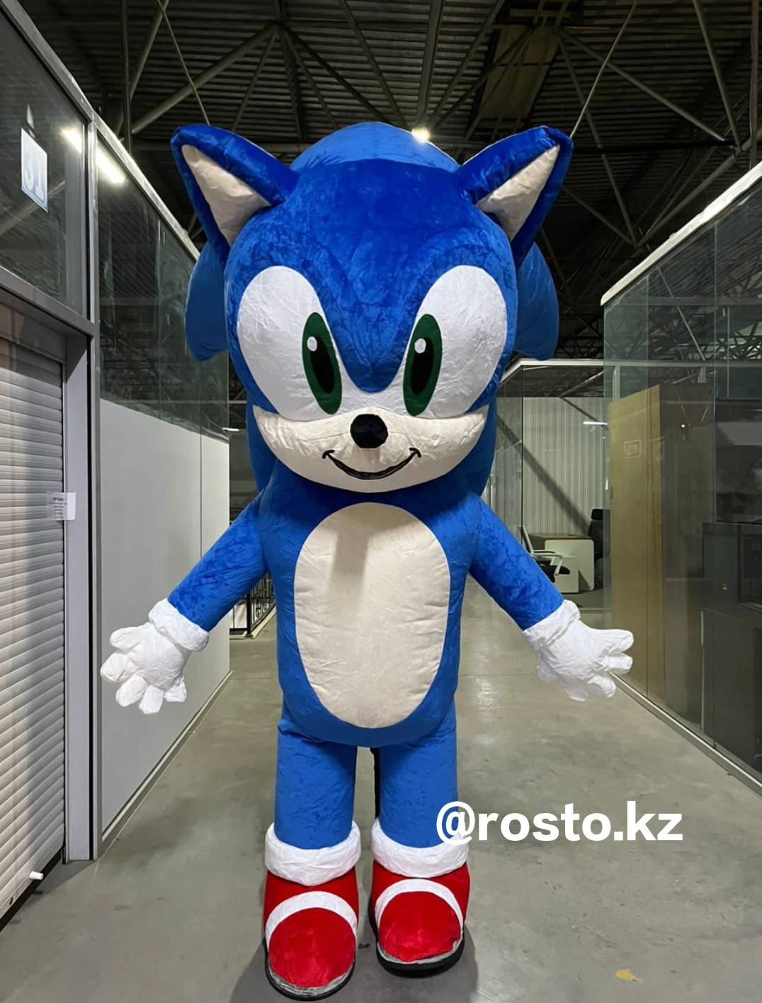 Карнавальный костюм Костюм Надувной костюм Соник Rosto 2м Sonik для аниматора синий