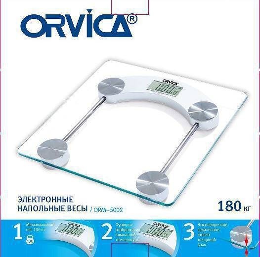 Напольные весы Orvica электронные ORM-5002 до 180 кг