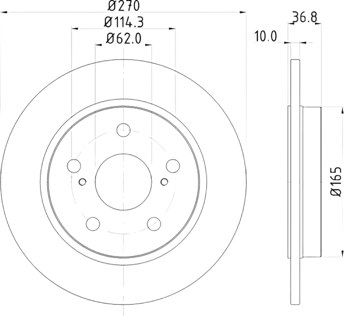 Диски Nisshinbo задние ND1007K