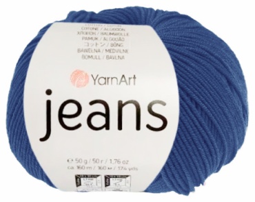 Моток YarnArt Jeans 54 - Тёмно-синий 160 м 50 г