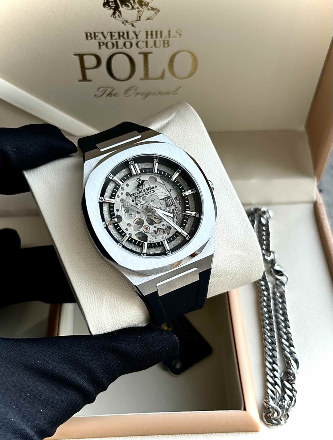 Механические Beverly Hills Polo Club Beverly Hills BVS.1.1678 + браслет нержавеющая сталь