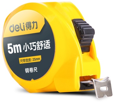 DELI рулетка бытовая, строительная DL9025S, 5 м х 25 мм