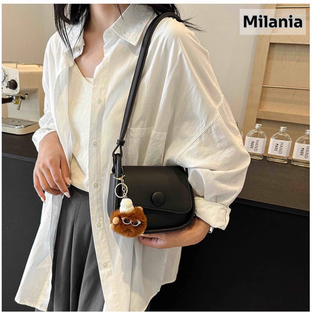 Мини-сумка Milania искусственная кожа черный