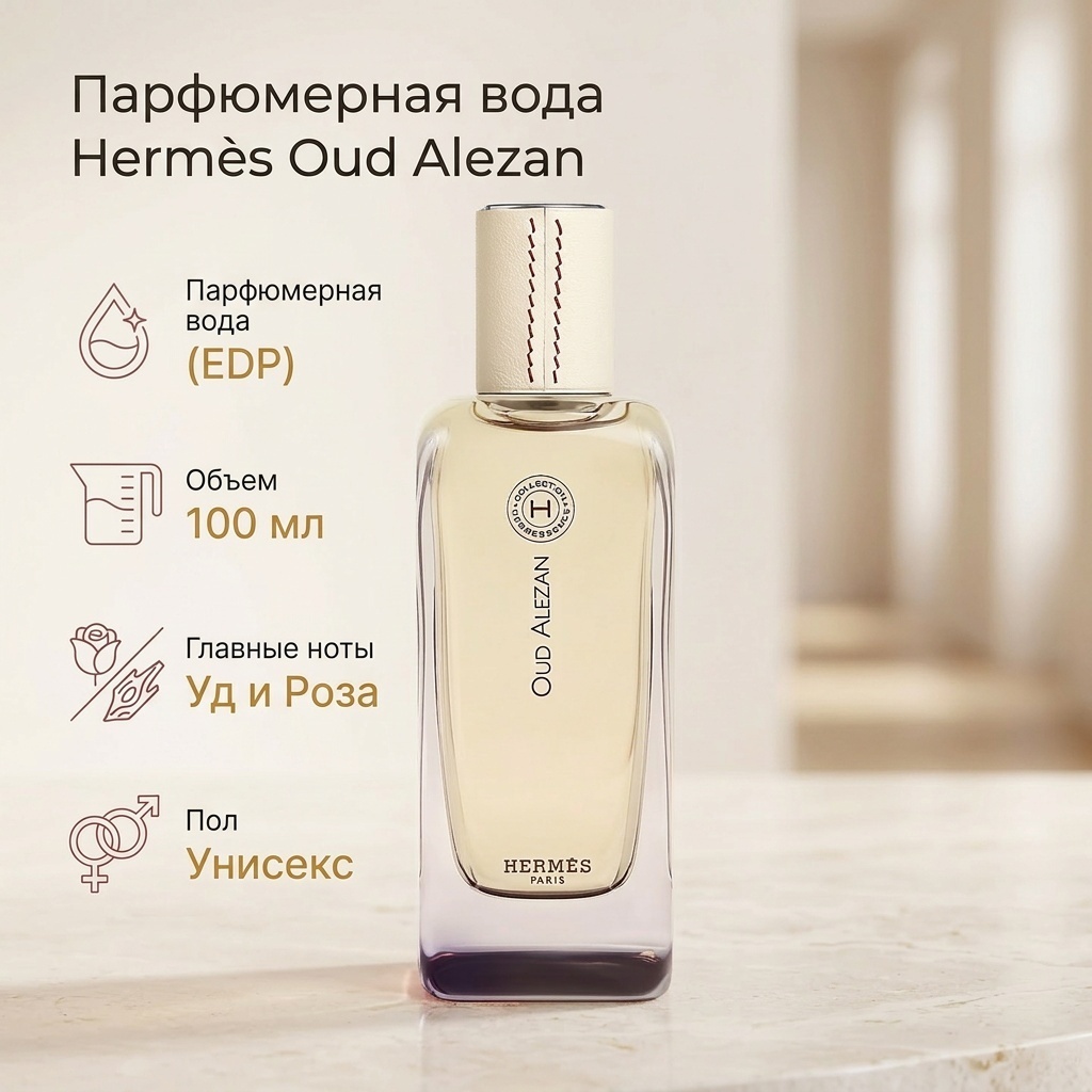 Hermes Oud Alezan парфюмерная вода EDP 100 мл, унисекс
