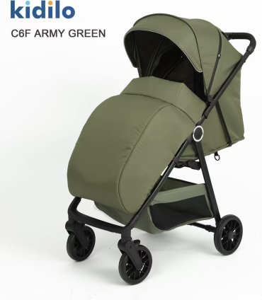 Коляска прогулочная KYE Kidilo C6F, хаки