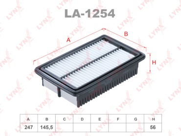 LYNXauto воздушный фильтр LA1254
