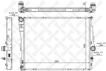Stellox радиатор основной 10-25589-SX