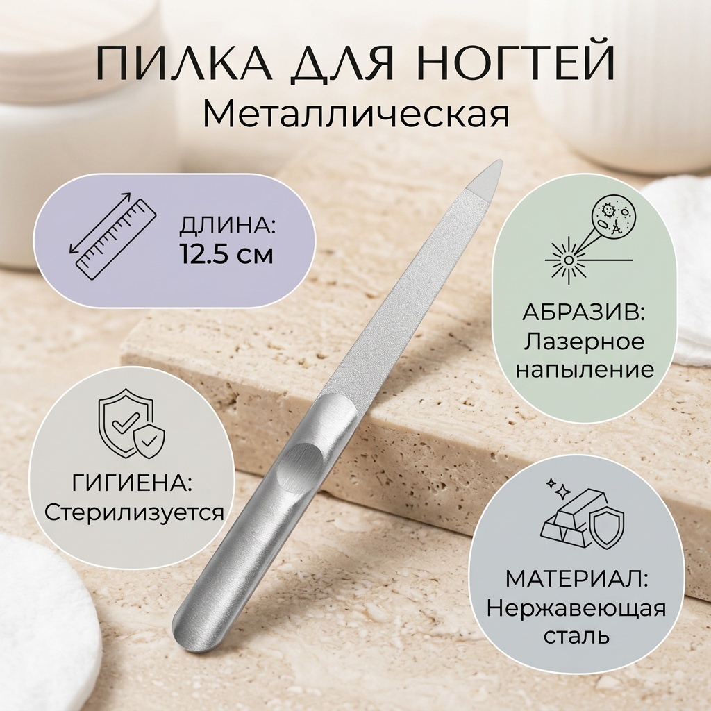 Маникюрная пилка Лазерный 1 шт
