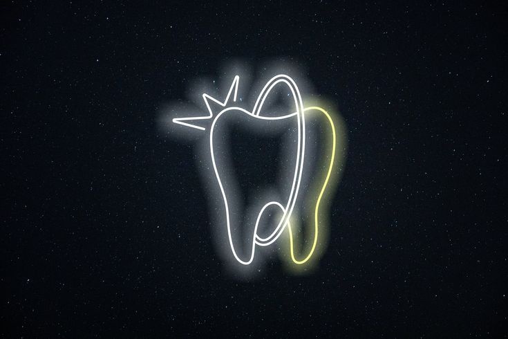 Neon.Omir неоновая вывеска настенный Стоматология, теплый белый, холодный белый