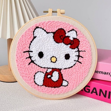 Ковровая вышивка hello kitty