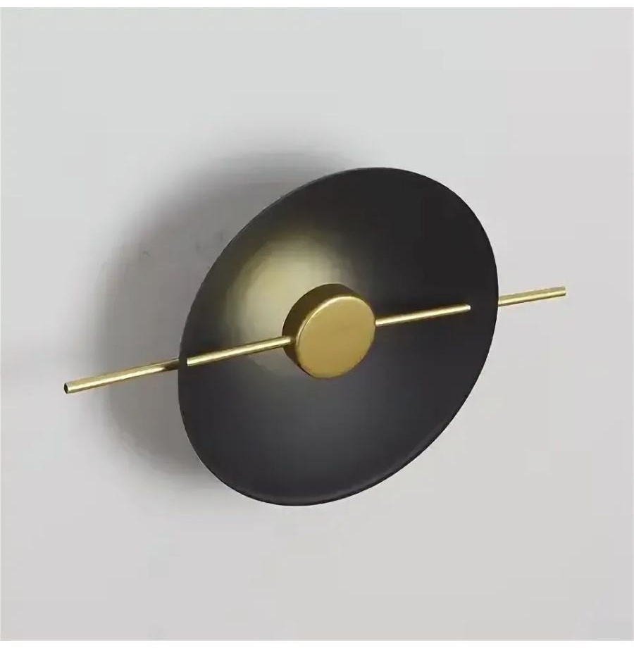 Бра настенный Werline LED, черный, золотистый