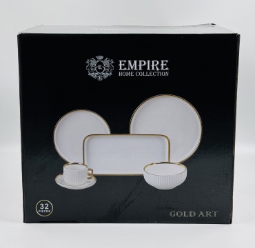 Сервиз на 6 персон EMPIRE , предметов: 32, чайно-столовый, фарфор