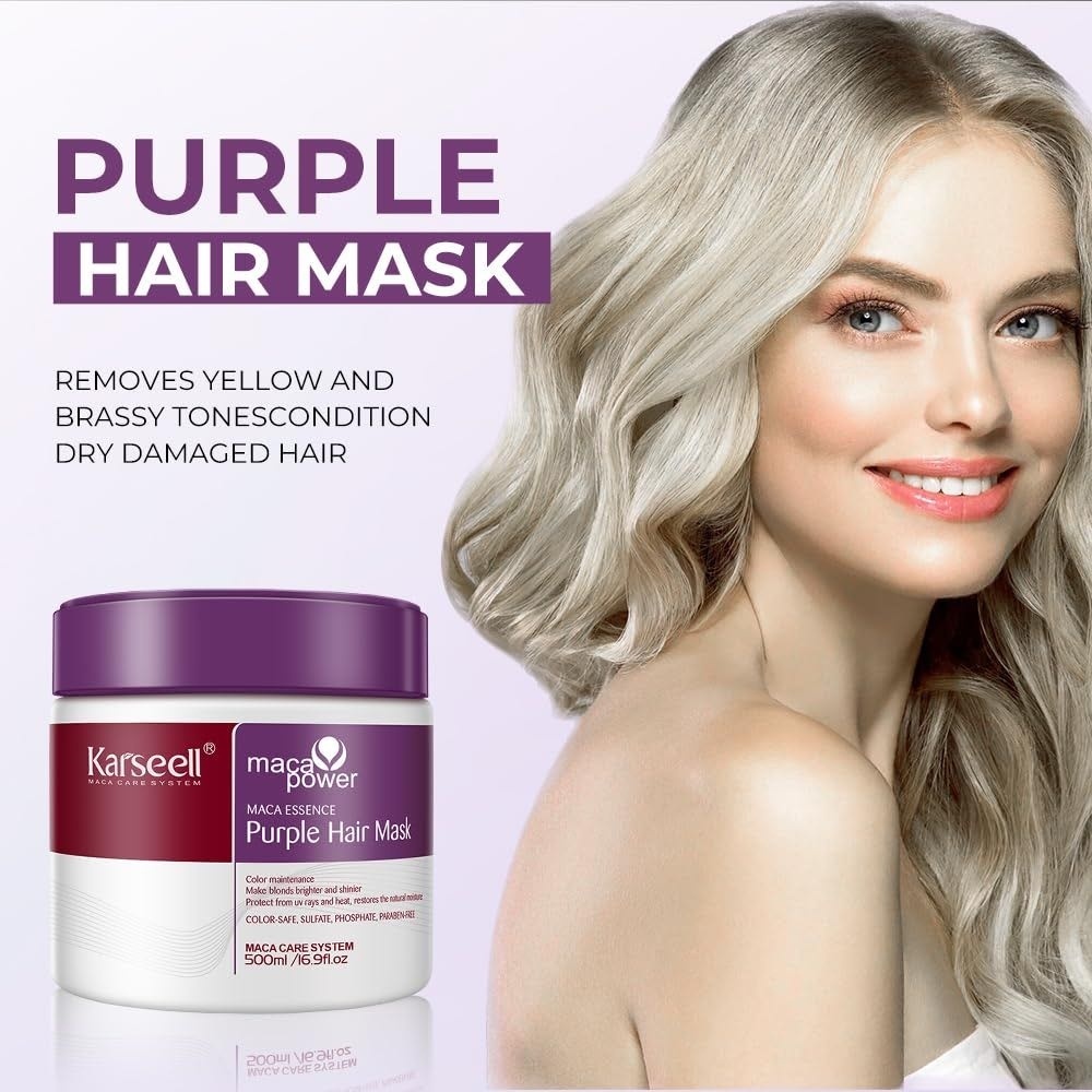 Маска Hair Mask для блондированных, осветлённых и седых волос 500 мл