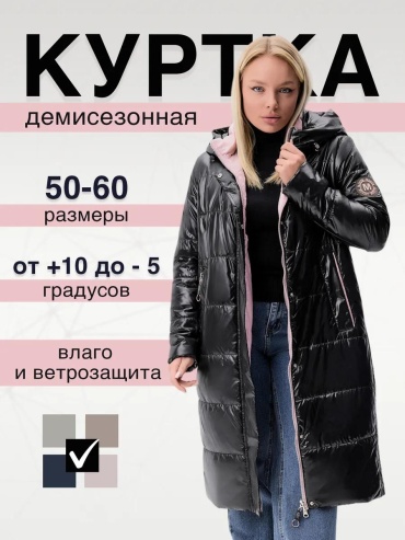 Демисезонная куртка черный