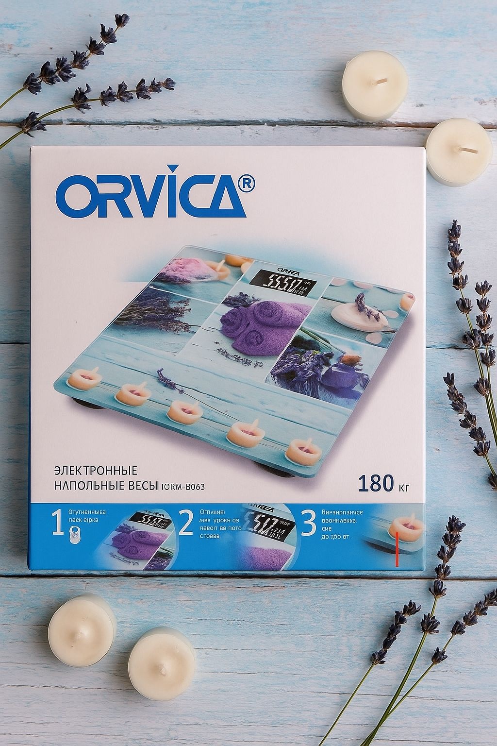 Напольные весы Orvica электронные ORM-8063 до 180 кг