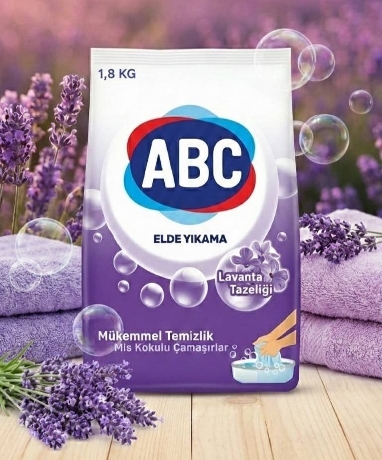 ABC для белых и светлых тканей Для ручной стирки с ароматом лаванды 1.8 кг