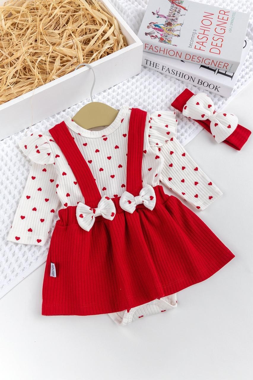 Нарядное платье Murat Baby белый, красный