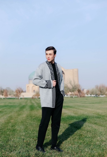 Кардиган серый