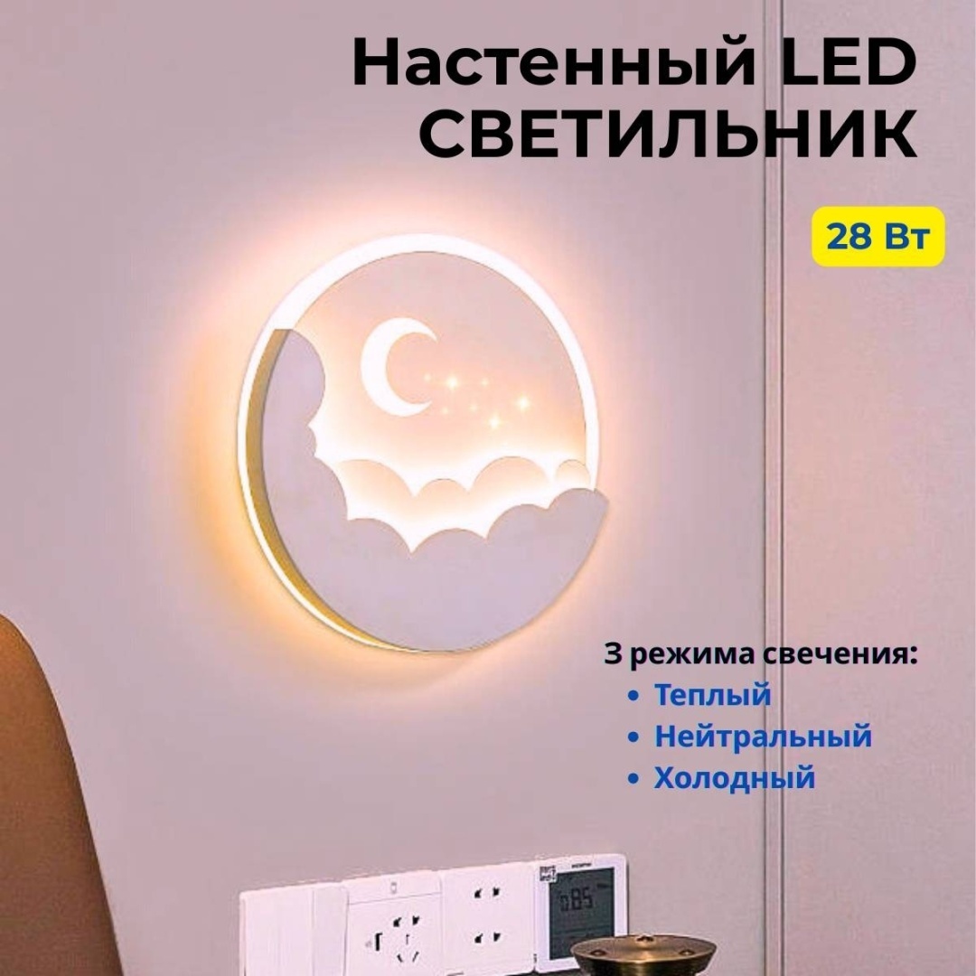 Бра настенный LED, белый