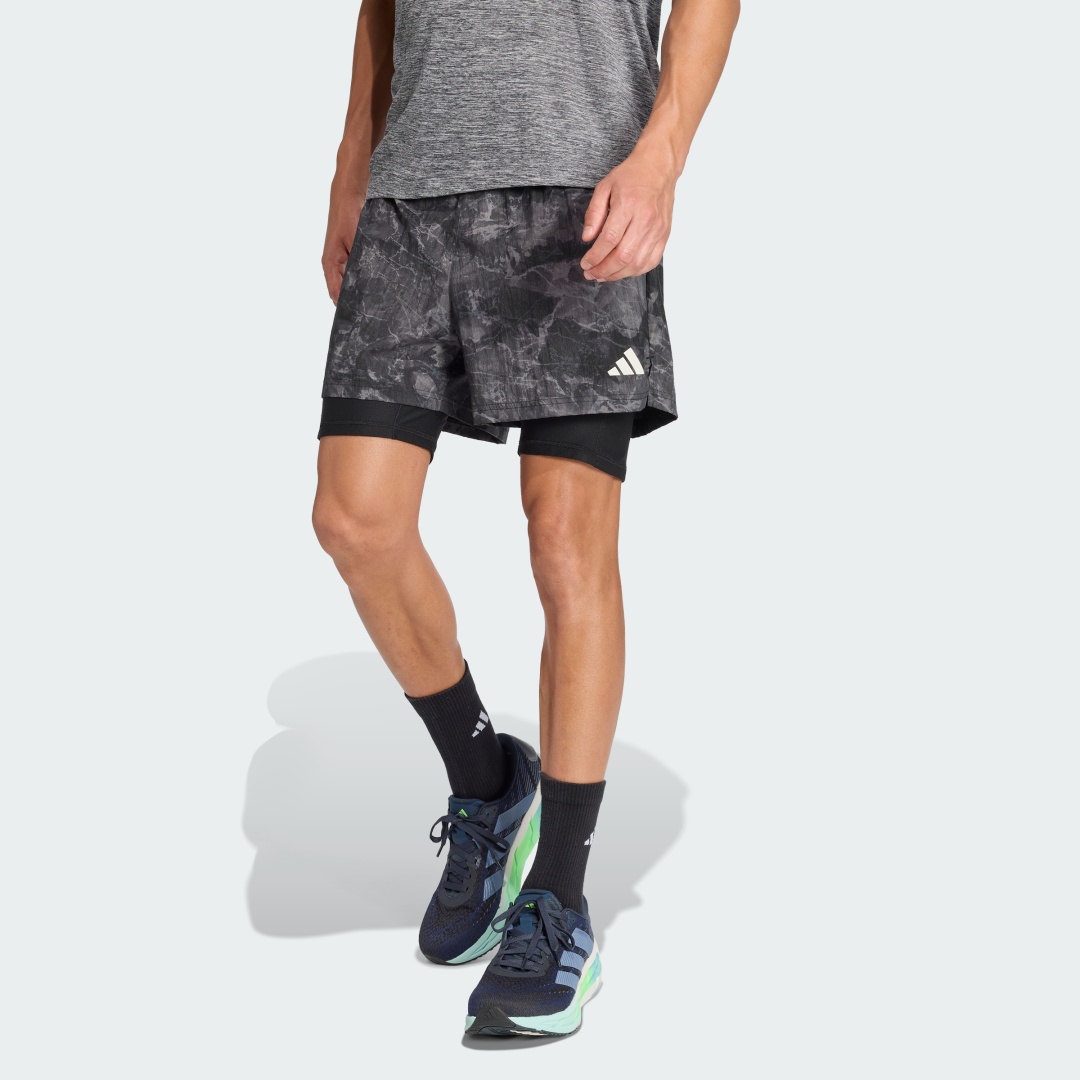 Спортивные шорты adidas OTR SD 2in1 M черный, серый