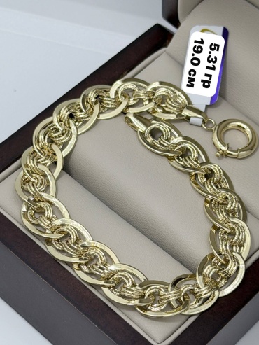Sandu gold 650896521 длина 19 см, вес 5.31 г золото, плетение фантазийное