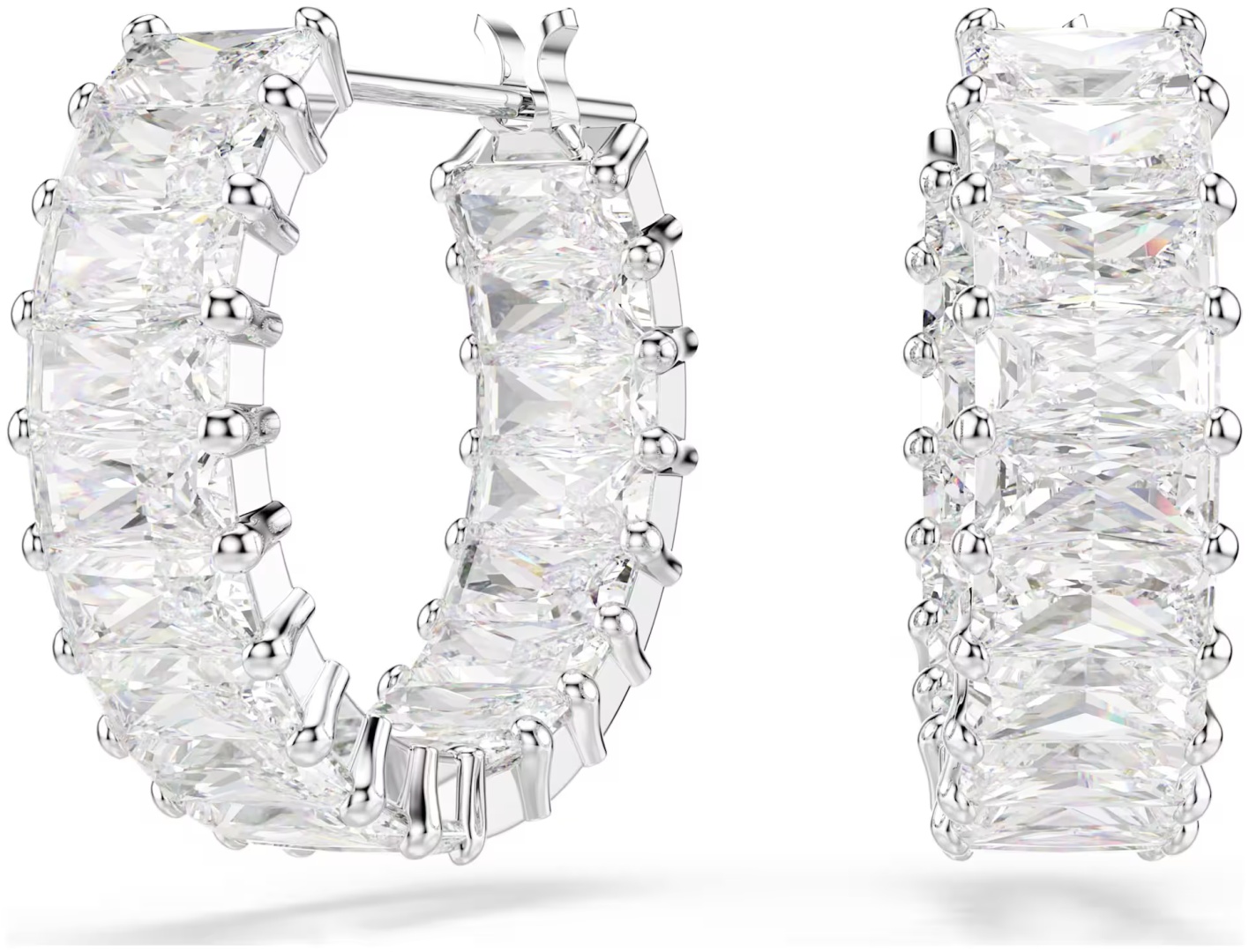 Серьги Swarovski бижутерный сплав, цирконий