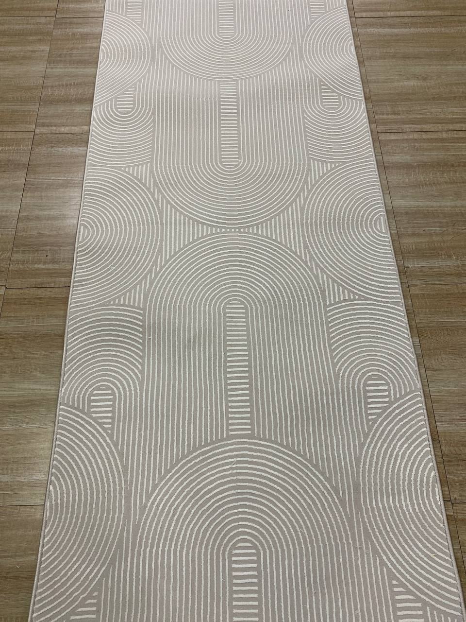 Ковровая дорожка Yusuf Hali короткий ворс, шерсть, поливискоза, 100 см x 4.5 м