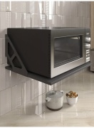 Полка 117789892, 34х33x25 см, черный