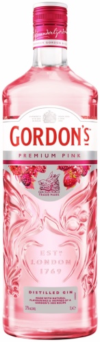 Джин Gordon`s London Dry розовый 37.5% 1 л