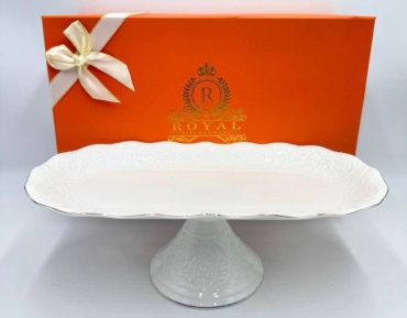 Блюдо ROYAL CROWN 26х19 см, фарфор, 1 шт