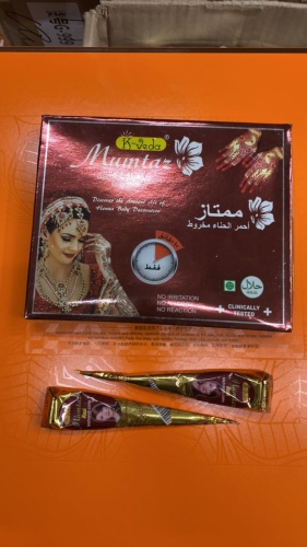 Хна Черная для рисования на теле мехенди mumtaz , 1 шт