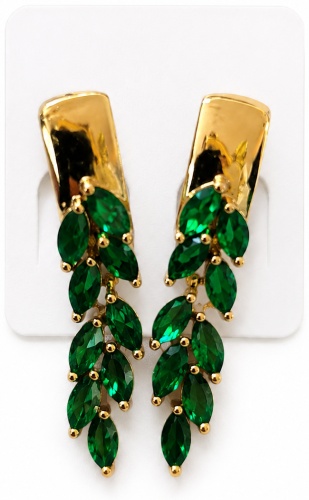Серьги Jewelry бижутерный сплав, искусственный кристалл