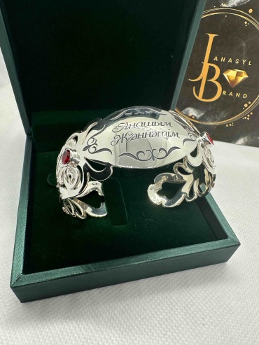 JANASYL Brand 166840542 длина 19.21 см, вес 35 г серебро, плетение обод