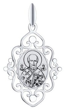 Икона SOKOLOV 94100257 вес 0.97 г серебро, без вставок