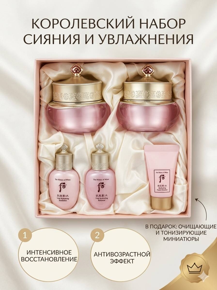 The History of Whoo Gongjinhyang Soo Vital Hydrating Cream набор по уходу за лицом унисекс