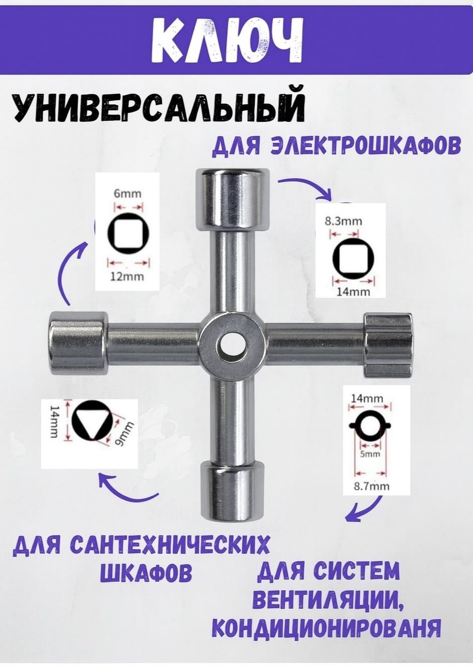 Универсальный ключ для электрошкафов