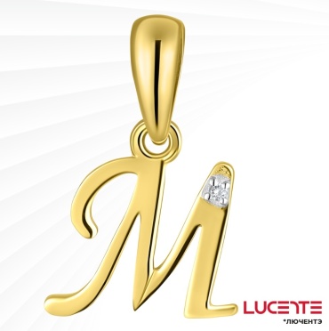 Подвеска Lucente Бриллианты Якутии PEN-LU-585-52841603 вес 0.424 г золото, бриллиант
