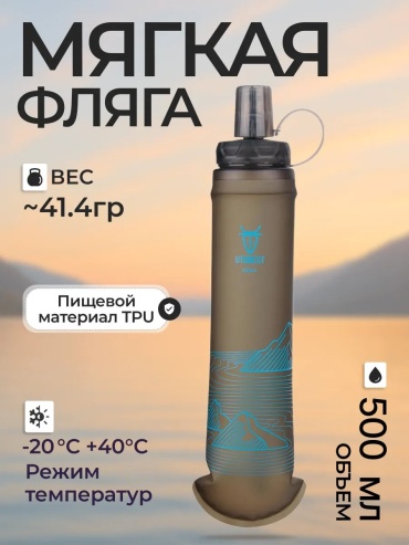Бутылка 367608185 500 мл синий