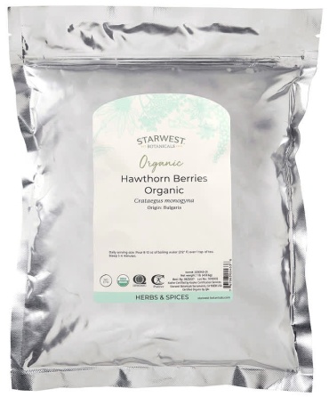 Starwest Botanicals цельные ягоды боярышника 453.6 г